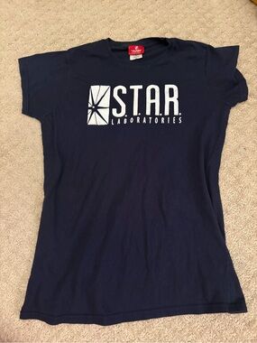 S.T.A.R. Laboratories Graphic Tee in Navy